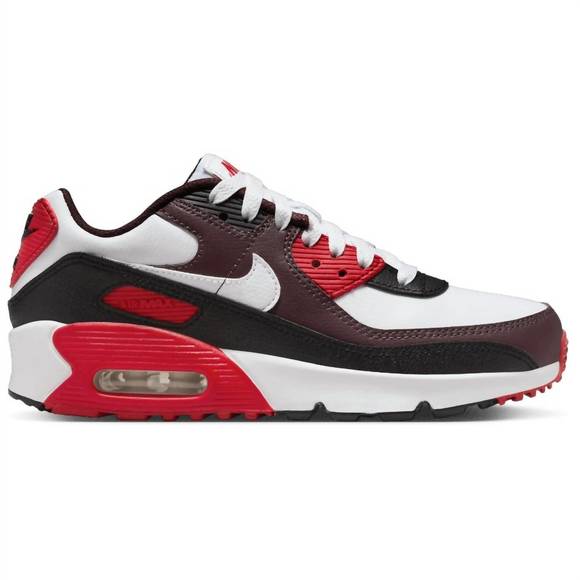 NEW NIKE kids air max 90 sneakers in burgundy crush